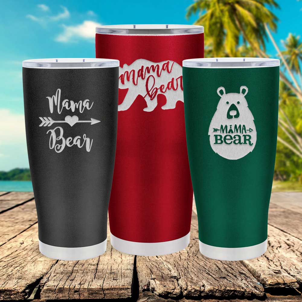 Mama Bear Needs a Beer 12oz Insulated Tumbler